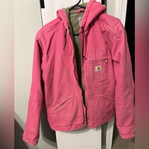 Large pink Carhartt coat